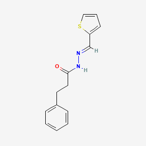molecular formula C14H14N2OS B3860638 3-phenyl-N'-(2-thienylmethylene)propanohydrazide 