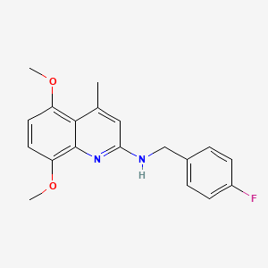 N-(4-fluorobenzyl)-5,8-dimethoxy-4-methyl-2-quinolinamine
