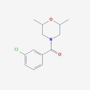 4-(3-chlorobenzoyl)-2,6-dimethylmorpholine