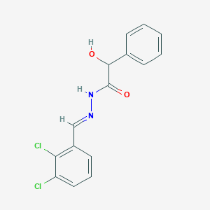 molecular formula C15H12Cl2N2O2 B3860739 N'-(2,3-dichlorobenzylidene)-2-hydroxy-2-phenylacetohydrazide 