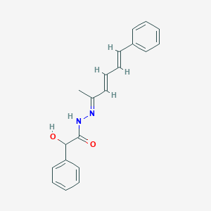 2-hydroxy-N'-(1-methyl-5-phenyl-2,4-pentadien-1-ylidene)-2-phenylacetohydrazide