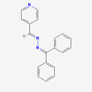 molecular formula C19H15N3 B3860791 isonicotinaldehyde (diphenylmethylene)hydrazone 