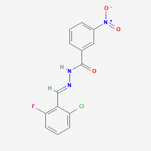 N'-(2-chloro-6-fluorobenzylidene)-3-nitrobenzohydrazide