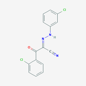 molecular formula C15H9Cl2N3O B386081 3-(2-Chlorophenyl)-2-[(3-chlorophenyl)hydrazono]-3-oxopropanenitrile 