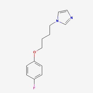 molecular formula C13H15FN2O B3860816 1-[4-(4-fluorophenoxy)butyl]-1H-imidazole 