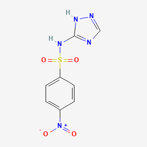 molecular formula C8H7N5O4S B3860850 4-nitro-N-1H-1,2,4-triazol-3-ylbenzenesulfonamide 