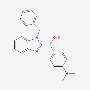 molecular formula C23H23N3O B3860869 (1-benzyl-1H-benzimidazol-2-yl)[4-(dimethylamino)phenyl]methanol 