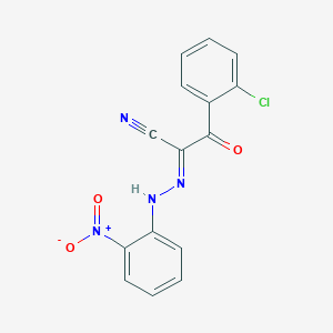 molecular formula C15H9ClN4O3 B386087 3-(2-Chlorophenyl)-2-({2-nitrophenyl}hydrazono)-3-oxopropanenitrile 