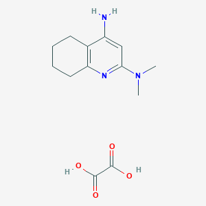 molecular formula C13H19N3O4 B3860881 N~2~,N~2~-dimethyl-5,6,7,8-tetrahydro-2,4-quinolinediamine oxalate 