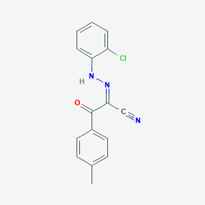 molecular formula C16H12ClN3O B386090 2-[(2-Chlorophenyl)hydrazono]-3-(4-methylphenyl)-3-oxopropanenitrile 