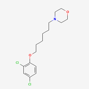 molecular formula C16H23Cl2NO2 B3860933 4-[6-(2,4-dichlorophenoxy)hexyl]morpholine 