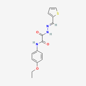 N-(4-ethoxyphenyl)-2-oxo-2-[2-(2-thienylmethylene)hydrazino]acetamide