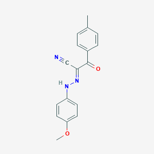 molecular formula C17H15N3O2 B386096 2-[(4-Methoxyphenyl)hydrazono]-3-(4-methylphenyl)-3-oxopropanenitrile 
