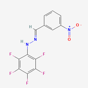 molecular formula C13H6F5N3O2 B3860969 3-nitrobenzaldehyde (pentafluorophenyl)hydrazone 