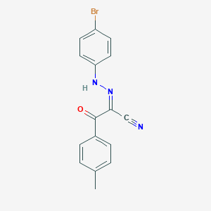molecular formula C16H12BrN3O B386099 2-[(4-Bromophenyl)hydrazono]-3-(4-methylphenyl)-3-oxopropanenitrile 