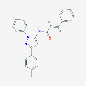 N-[3-(4-methylphenyl)-1-phenyl-1H-pyrazol-5-yl]-3-phenylacrylamide