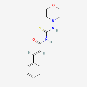 molecular formula C14H17N3O2S B3861012 N-[(4-morpholinylamino)carbonothioyl]-3-phenylacrylamide 