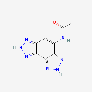 molecular formula C8H7N7O B3861017 N-(3,6-dihydro[1,2,3]triazolo[4,5-e][1,2,3]benzotriazol-4-yl)acetamide 