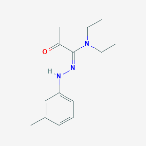 molecular formula C14H21N3O B386103 N,N-diethyl-N'-(3-methylphenyl)-2-oxopropanehydrazonamide 