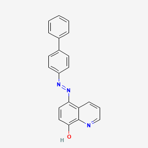 molecular formula C21H15N3O B3861038 5,8-quinolinedione 5-(4-biphenylylhydrazone) 