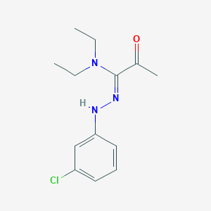 molecular formula C13H18ClN3O B386105 N'-(3-chloroanilino)-N,N-diethyl-2-oxopropanimidamide 