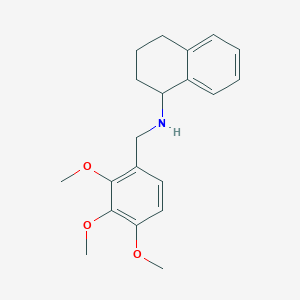 molecular formula C20H25NO3 B3861065 1,2,3,4-tetrahydro-1-naphthalenyl(2,3,4-trimethoxybenzyl)amine 