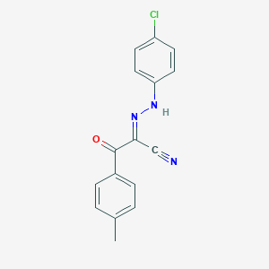 molecular formula C16H12ClN3O B386107 2-[(4-Chlorophenyl)hydrazono]-3-(4-methylphenyl)-3-oxopropanenitrile 