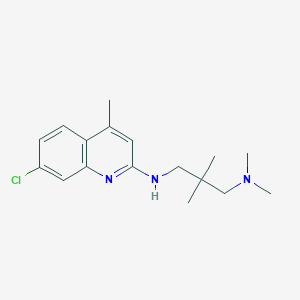molecular formula C17H24ClN3 B3861090 (7-chloro-4-methyl-2-quinolinyl)[3-(dimethylamino)-2,2-dimethylpropyl]amine 