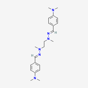 molecular formula C22H32N6 B3861112 4-(dimethylamino)benzaldehyde 1,2-ethanediyl(methylhydrazone) 