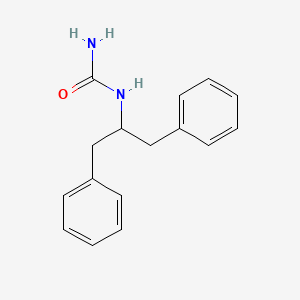 molecular formula C16H18N2O B3861199 N-(1-benzyl-2-phenylethyl)urea 