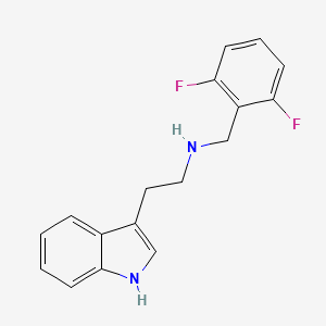 molecular formula C17H16F2N2 B3861201 (2,6-difluorobenzyl)[2-(1H-indol-3-yl)ethyl]amine 