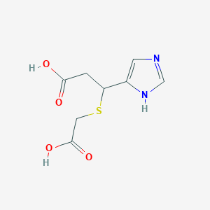 B038613 3-((Carboxymethyl)thio)-3-(1H-imidazol-4-yl)propanoic acid CAS No. 116208-78-7