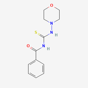 molecular formula C12H15N3O2S B3861300 N-[(4-morpholinylamino)carbonothioyl]benzamide 