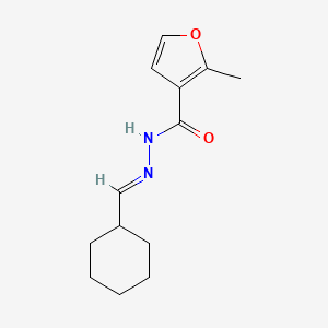 molecular formula C13H18N2O2 B3861321 N'-(cyclohexylmethylene)-2-methyl-3-furohydrazide 