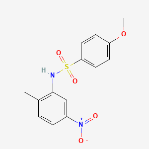 molecular formula C14H14N2O5S B3861345 4-methoxy-N-(2-methyl-5-nitrophenyl)benzenesulfonamide 