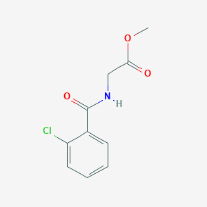 molecular formula C10H10ClNO3 B3861423 methyl N-(2-chlorobenzoyl)glycinate 