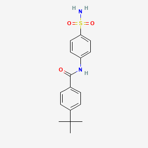 molecular formula C17H20N2O3S B3861437 N-[4-(aminosulfonyl)phenyl]-4-tert-butylbenzamide CAS No. 312704-63-5