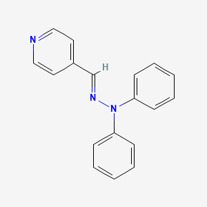 molecular formula C18H15N3 B3861440 isonicotinaldehyde diphenylhydrazone 
