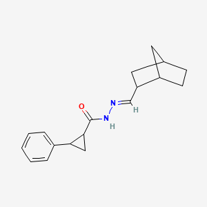 molecular formula C18H22N2O B3861459 N'-(bicyclo[2.2.1]hept-2-ylmethylene)-2-phenylcyclopropanecarbohydrazide 