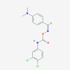 molecular formula C16H15Cl2N3O2 B3861588 4-(dimethylamino)benzaldehyde O-{[(3,4-dichlorophenyl)amino]carbonyl}oxime 