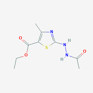Ethyl 2-(2-acetylhydrazino)-4-methyl-1,3-thiazole-5-carboxylate