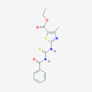 Ethyl 2-{[(benzoylamino)carbothioyl]amino}-4-methyl-1,3-thiazole-5-carboxylate