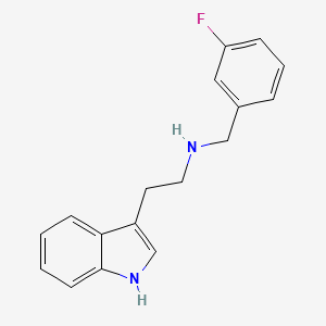 molecular formula C17H17FN2 B3861630 (3-fluorobenzyl)[2-(1H-indol-3-yl)ethyl]amine 
