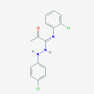 N-(2-chlorophenyl)-N'-(4-chlorophenyl)-2-oxopropanehydrazonamide