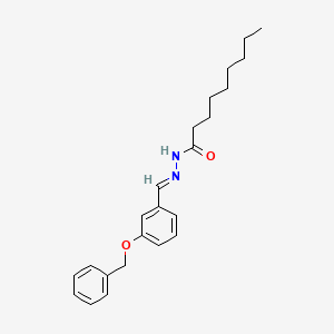 molecular formula C23H30N2O2 B3861664 N'-[3-(benzyloxy)benzylidene]nonanohydrazide 