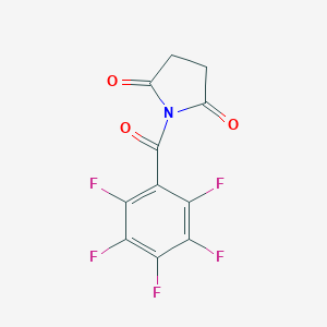 molecular formula C11H4F5NO3 B386170 1-(2,3,4,5,6-Pentafluorobenzoyl)pyrrolidine-2,5-dione 