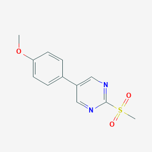 molecular formula C12H12N2O3S B386171 5-(4-Methoxyphenyl)-2-(methylsulfonyl)pyrimidine CAS No. 31408-45-4