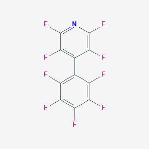 molecular formula C11F9N B386174 2,3,5,6-Tetrafluoro-4-(perfluorophenyl)pyridine 
