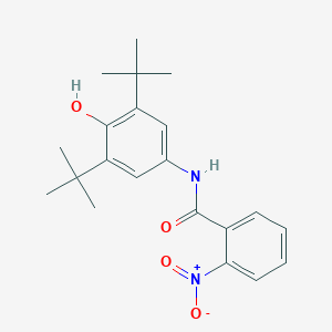 molecular formula C21H26N2O4 B386177 N-(3,5-ditert-butyl-4-hydroxyphenyl)-2-nitrobenzamide 