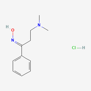 molecular formula C11H17ClN2O B3861770 (1E)-3-(dimethylamino)-1-phenyl-1-propanone oxime hydrochloride 